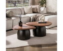 Salontafel Melta set/2 - Massief acacia bruin