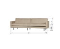 3-zits Bank Rodeo Stretched 277 cm Sahara | BePureHome