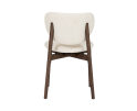 Pimonte sidechair  - Espresso - fabric Sahara 102 ivory