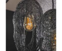 Hanglamp 5L open oog wire - Artic zwart