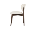 Tower Living Pimonte sidechair  - Espresso - fabric Sahara 102 ivory