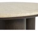 Salontafel Piazze rond &Oslash;90 cm marmer - Beige