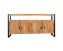 Dressoir Boaz 175 cm mango metaal - Naturel