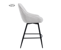 Trino Barstoel - fabric Trenza 04 white (draaibaar)