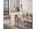 Bartafel Romano arch - Travertin keramiek - 180x70x92 cm - Beige - Japandi