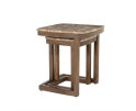 Bijzettafel set Nordin 34x34cm - bruin | Eleonora