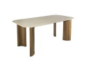 Eettafel 180 curvo Romano - Ceramic Travertine