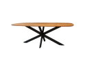 Eettafel Kopenhagen 215 cm Deens ovaal acacia - naturel