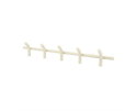 Wall coat rack Matto 5 88x13.5cm - beige | BY-BOO