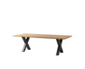 Tafelpoten - X-model - 75x12x72 - Gepoedercoat zwart - Metaal - Set van 2