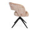 Eetkamerstoel Demi | Cinnamon | Poot Black | Met armleuning