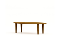 Salontafel Tide ovaal acacia 130x70x45 - Bruin