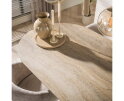 Eettafel Selvo 215 - 3D travertin zand