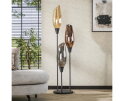 Vloerlamp cocoon XL mix glass - Zwart