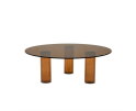 Coffee table Aero 100x100cm - bruin | BY-BOO