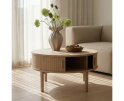 Salontafel Meta rond eikenhout &Oslash;85 CM - Naturel