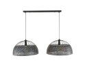 Hanglamp Armor &Oslash;60 cm 2 lampen - Zwart bruin