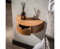 Nachtkastje 1L curve - Massief acacia naturel