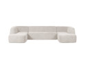 Hoekbank 'Sloping' U-vorm - Pearl Melange | BePureHome