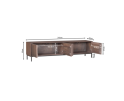 Tv meubel Madison Walnoot | 210 cm