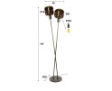 Vloerlamp 2L Bronza - Sienna brown