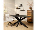 Eettafel Brandy Black | 160 cm | Ovaal