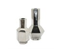 Candle holder Axis small - silver | BY-BOO