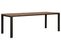 Dining table Tracks,78x225x90 cm, 3 cm recycled teakwood top