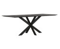 Timeless Black eettafel Curves 210 cm