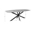 Eiken eettafel Ferris | Deens Ovaal 180 cm | Zwart