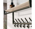 Kapstok Terra roede-hoedenplank - Melamine travertine