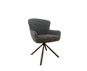 Eetkamerstoel Hanna | Charcoal Brown | Met armleuning