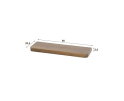 Wandplank 60 Carve - Massief acacia drift brown