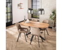 Eettafel Kopenhagen Deens ovaal Acacia 150x90 cm - Naturel