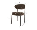 Eetkamerstoel Aiko Japandi - Tissee Cargo bruin - 52x57x81 cm