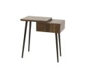 Nachtkastje links Carve - Massief acacia drift brown