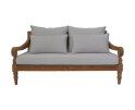 Bahama sofa 2,5-zits incl kussenset - 150x95x80 - Naturel/wit -  teak