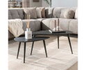 Salontafel Marquina set van 2 niervormig - marmerlook