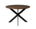 Eiken eettafel Ferris | Rond 110 cm | Brown