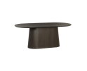 Eettafel Novero ovaal eiken 200x110 cm - Espresso