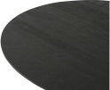 Eettafel Tokio rond Acacia smooth Ø120 cm - Zwart