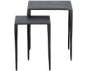 Set V 2 - Punk Bijzettafels Metaal Zink - BePureHome