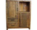 Kabinetkast Brent gerecycled hout naturel - 100 x 40 x 120 cm