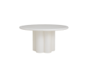 Eettafel Melzo rond beton 130 cm - wit