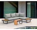 Samos alu.multifunct.loungeset taupe FSC 100%