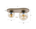 Plafondlamp Bubble 2L - Beige