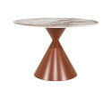Dining table Roka 120x120cm - bruin | BY-BOO