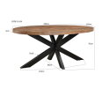Eettafel Brix Sturdy Ovaal 240x110