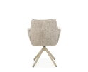 Eetkamerstoel Monaco draaibaar Venus beige - Be fine light grey 120