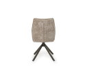 Eetkamerstoel London zonder armleuning draaibaar Venus Venus anodic bruin - Be Glory Sand 04